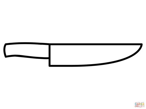 Kitchen Knife Emoji coloring page | Free Printable Coloring Pages