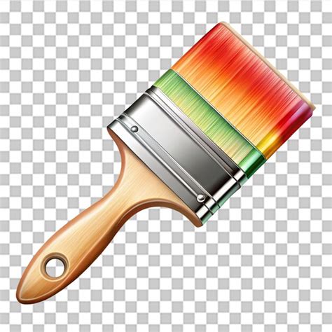 Paint brush tool graphic design isolated on transparent background ...
