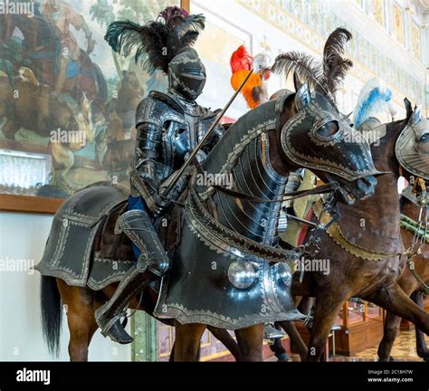 Medieval Knights On Horses The Armour Of An English Medieval Knight