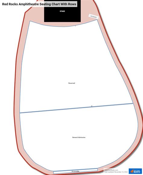 Red Rocks Amphitheatre Seating Chart - RateYourSeats.com