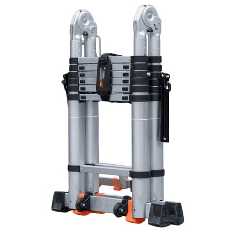 Folding Telescopic Ladder 20ft Aluminum Telescoping Ladder 330lbs Max ...