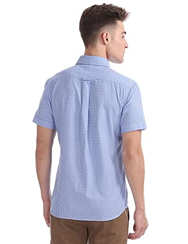 US Polo Association Men's Regular Button Down Shirt (USSH5578H_DK. Blue ...