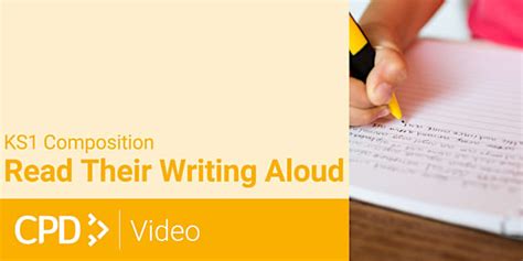 How to Teach Composition in KS1: Reading Writing Aloud