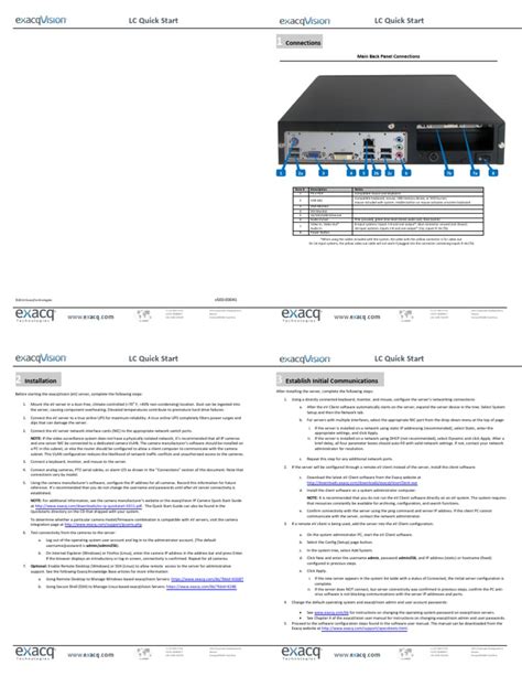 exacqVision User Setup 的图像结果