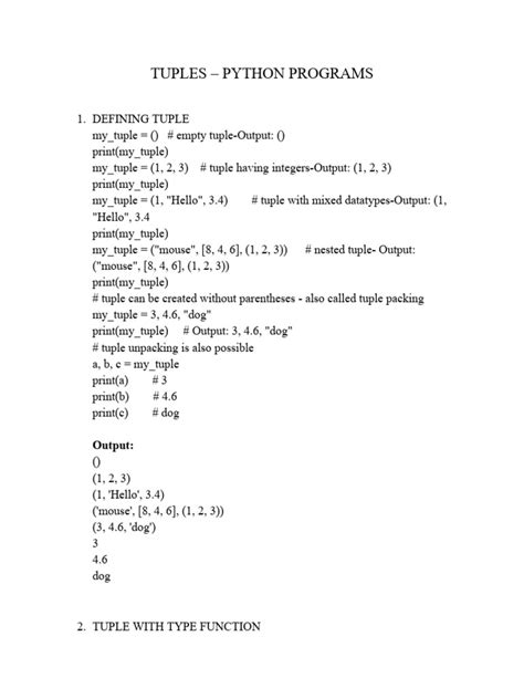 Program to Create a Tuple and Demonstrate the Various Methods of Tuple in Python 的图像结果