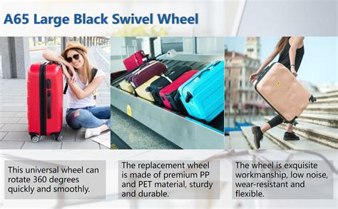 2Pcs Luggage Suitcase Wheels, Swivel Wheel Replacement Travel Suitcase ...