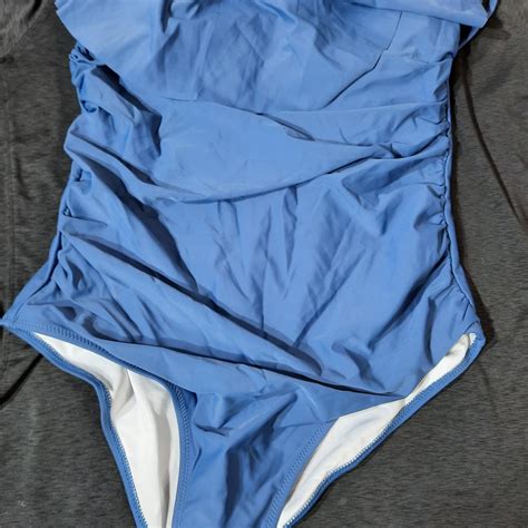 The Blooming Jelly One-Piece Light Blue Bathing Suit... | Depop