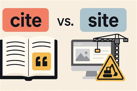 Cite vs. Site: Meaning, Difference, and How to Use Each Correctly