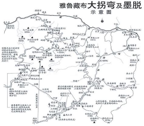 [游记]西藏旅游攻略 地图：雅鲁藏布江大峡谷和墨脱徒步线路地图,票价查询