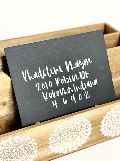 Hand-lettered Envelope Addressing I Brush Calligraphy I Wedding ...