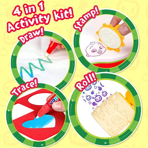 Buy Cocomelon Water Doodle Mat - Magic Doodle Play Mat with Stamps ...