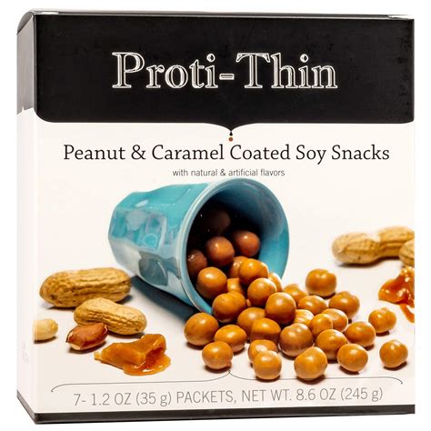 Buy Peanut & Caramel Coated Soy Snacks, 15g Protein, Low Calorie, Low ...