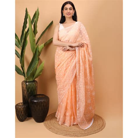 Buy Authentic Lucknowi Chikankari Sarees | iTokri – iTokri आई.टोकरी