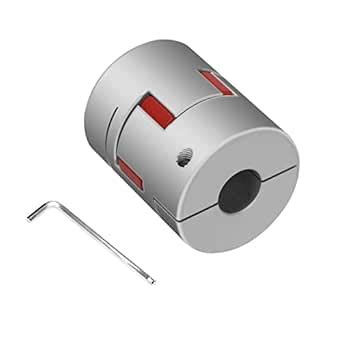 Aluminum Flexible Coupling D25xL30,8mm to 10mm Spider Coupler Plum ...