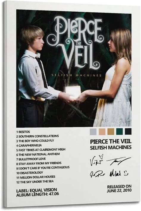 SHILAN Pierce The Veil Posters Selfish Machines Album Cover Poster for ...