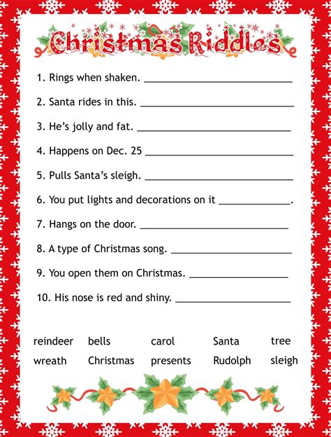 15 best christmas brain teasers activities printables pdf for free at ...