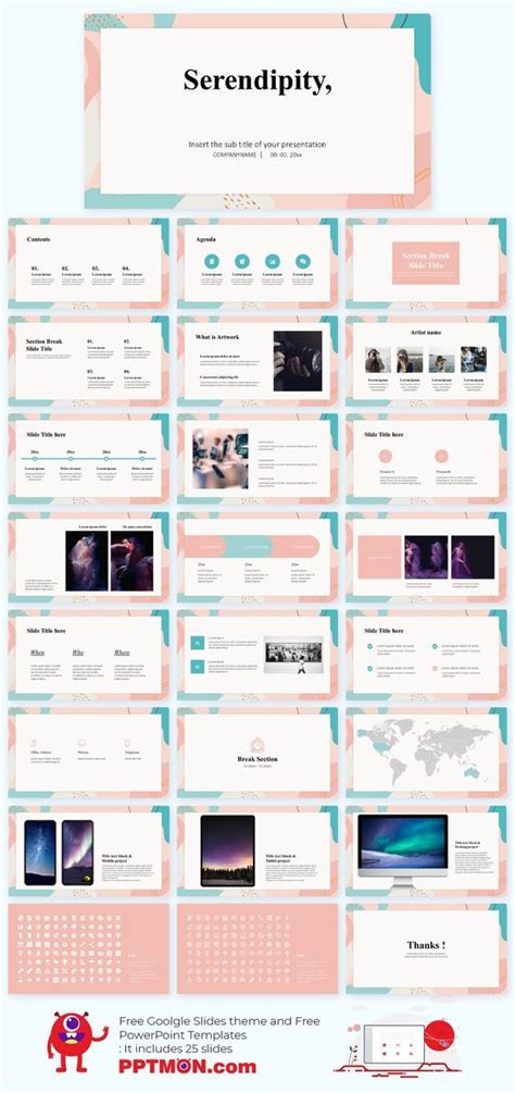 Serendipity Portfolio presentation design - Free Google Slides Theme ...