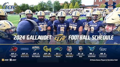 2024 Gallaudet University football schedule announced - Gallaudet ...