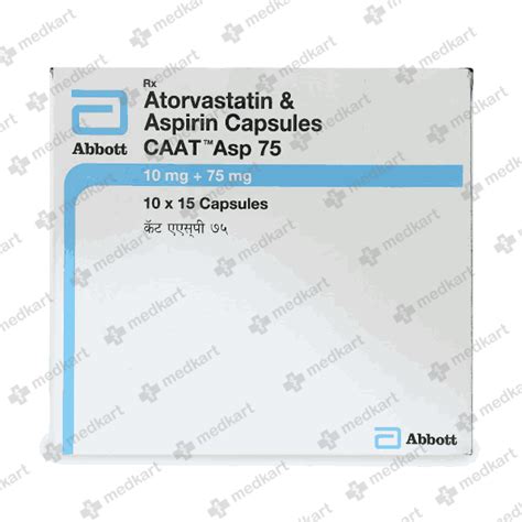 CAAT ASP 75MG CAPSULE 15'S, Price, Composition & Generic Alternatives ...