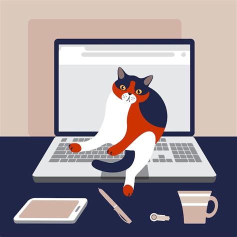 Image result for Cat Sitting at Computer