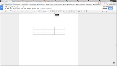 How to make a table wider in Google Docs | Daniel Paul O'Donnell