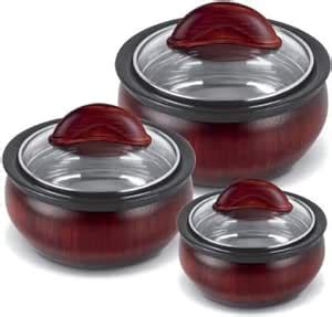 Buy MILTON Stainless Steel Clarion Jr Serve Casserole Set (570 ml, 1220 ...