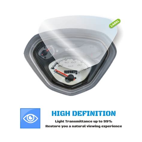 Erodian Meter Display Screen Protector For Hero Pleasure Plus Xtec Bikes