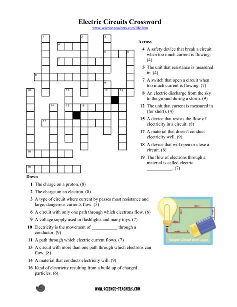 Electricity-Producing Device Crossword at Lois Toussaint blog