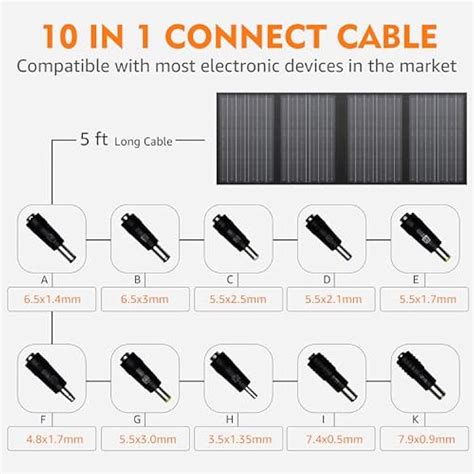 SinKeu 60W Solar Panel for Portable Power Station, Foldable India | Ubuy