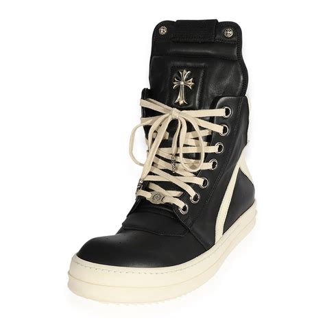Chrome Hearts x Rick Owens Geobasket High 'Black' | myGemma
