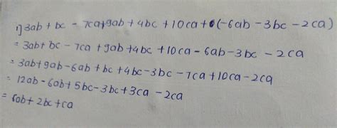 2. Add the following: (i) 3ab + bc-7ca, 9ab + 4bc - 10ca and-6ab-3bc ...