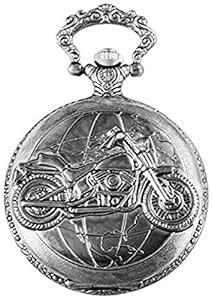 Dice Pocket watch-C211" Unisex Antique case Classic Vintage Rib Chain ...