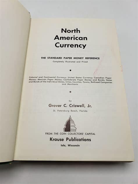 North American Currency: The Standard Paper Money Reference by Grover C ...