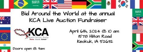KCA Auction Fundraiser , 1578 Hilton Rd, Keokuk, IA, April 6 2024 ...