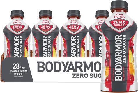 Amazon.com : BODYARMOR ZERO Sugar Fruit Punch, Sugar Free Sports Drink ...