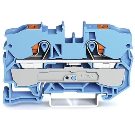 2210-1204 WAGO | WAGO 2210-1204 Feed Through Terminal Block Blue, 10 ...
