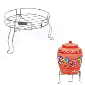 GYOU Stainless Steel Fancy Matka Stand Water Pot Countertop For ...