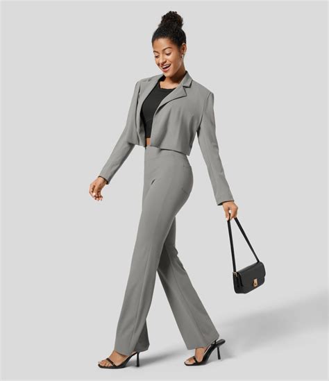 Women’s Halara Flex™ High Waisted Back Side Pocket Slight Flare Work ...