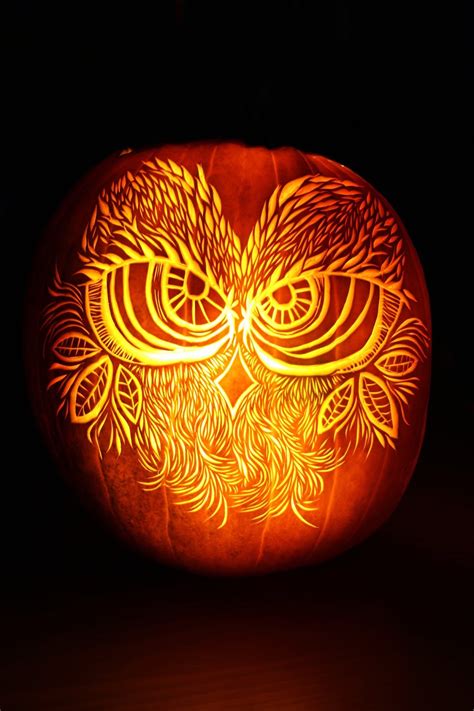 Owl Pumpkin Carving