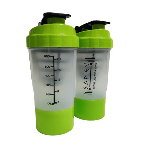 Premium Shaker/Sipper Bottle 500 ML (Neon Green) 100% Leakproof BPA ...