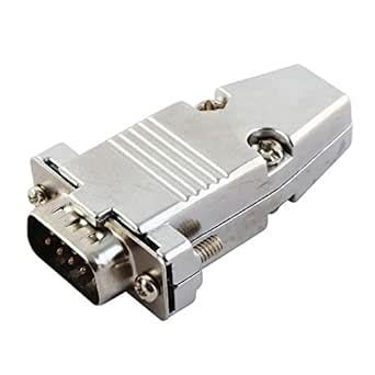 3NH® DB9 RS232 Serial 9 Pin Connector Metal Cover Shell Hood : Amazon ...