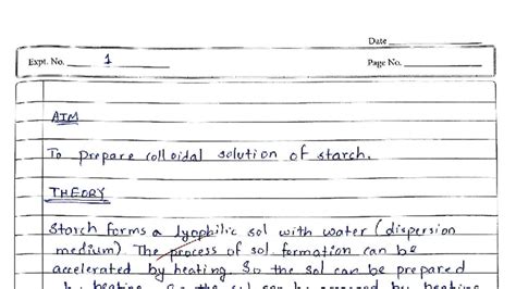Chemistry Experiment Record (CHEM 2025): Starch and Emulsions Analysis ...