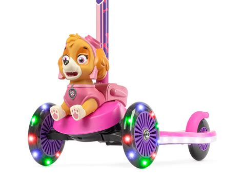 Paw Patrol Skye Kick Scooter for Kids, Self-Balancing 3 Wheeled Light ...