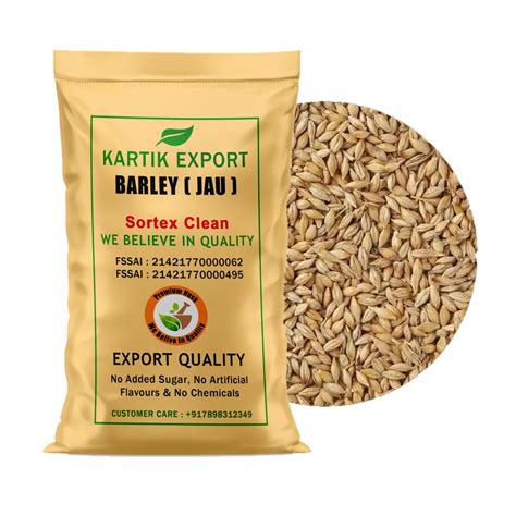 Kartik Export Barley Grain/Natural and Rich Fiber, Raw Jau Seeds (5Kg ...