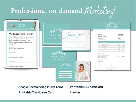 Wedding Officiant Marketing Bundle Includes Wedding Celebrant Website ...