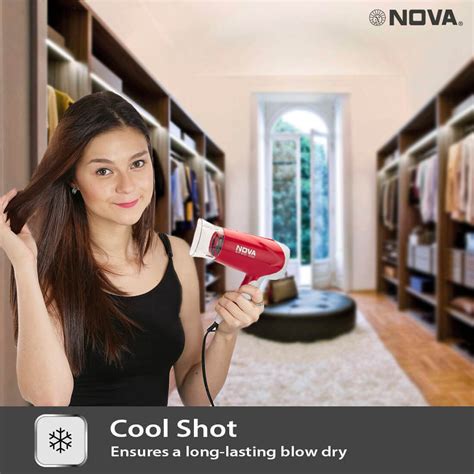 Nova Silky Shine Hot&cold Foldable NHP 8103 Hair Dryer | Blow Dryer ...