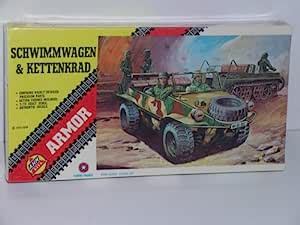 German WW II Schwimmwagen & Kettenkrad Vehicles-Plastic Model Kit ...