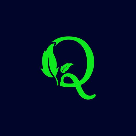letter q leaf nature, eco green logo template vector isolated 616171 ...