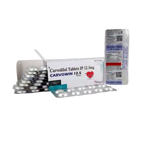 Carvedilol 12.5Mg Tablets Mcbrex Lifesciences