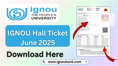 IGNOU Hall Ticket June 2025 Released Soon: Check Download Link & Exam Rules